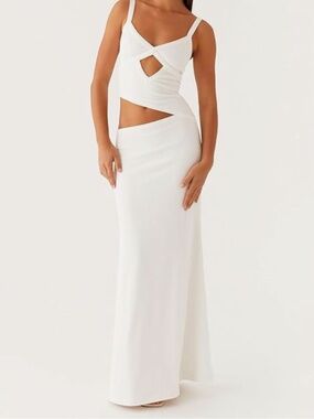 NWT Cut Out Maxi Dress Spaghetti Strap V Neck Backless Summer Bodycon Dress